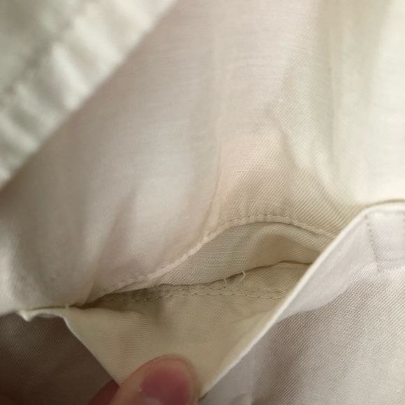 Vince linen blend ivory button front blazer size 4 - Picture 4 of 12